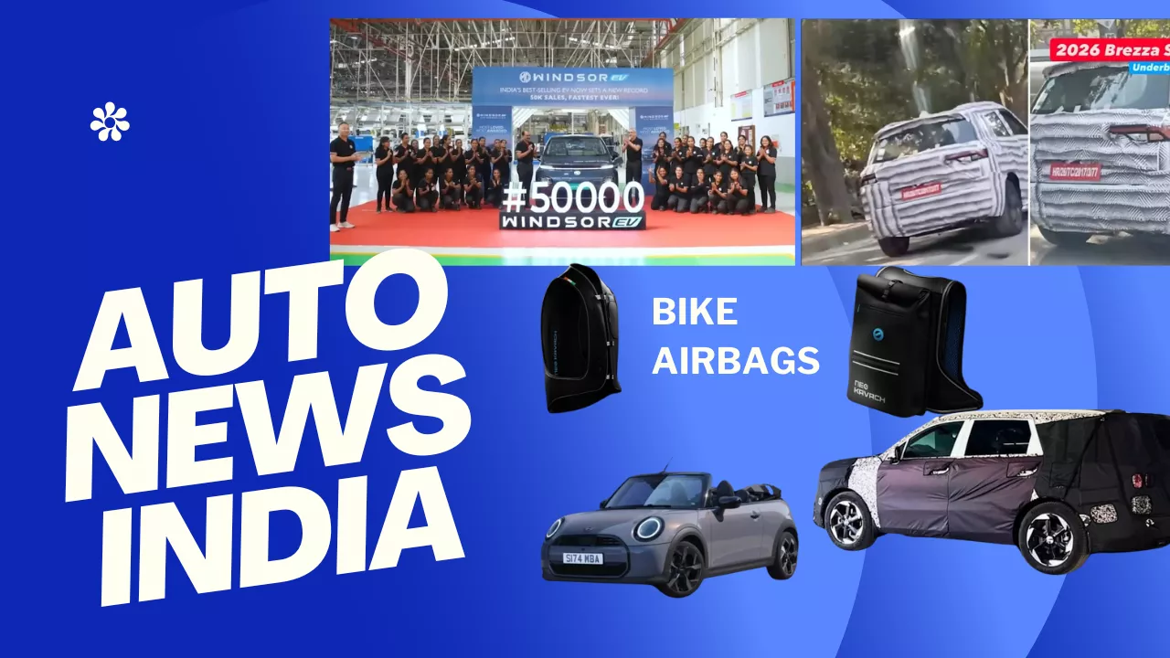 Weekly Auto News India: Mini Convertible Return, XUV 7XO, Sorento, Brezza CNG & More Weekly Auto News India: Mini Convertible Return, XUV 7XO, Sorento, Brezza CNG & More
