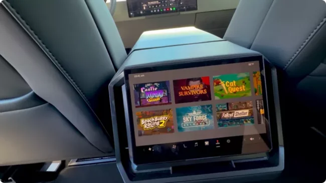 Tesla Cybertruck Interior & Cabin Layout: An Engineering Deep Dive 6 Tesla Rear Passenger Screen