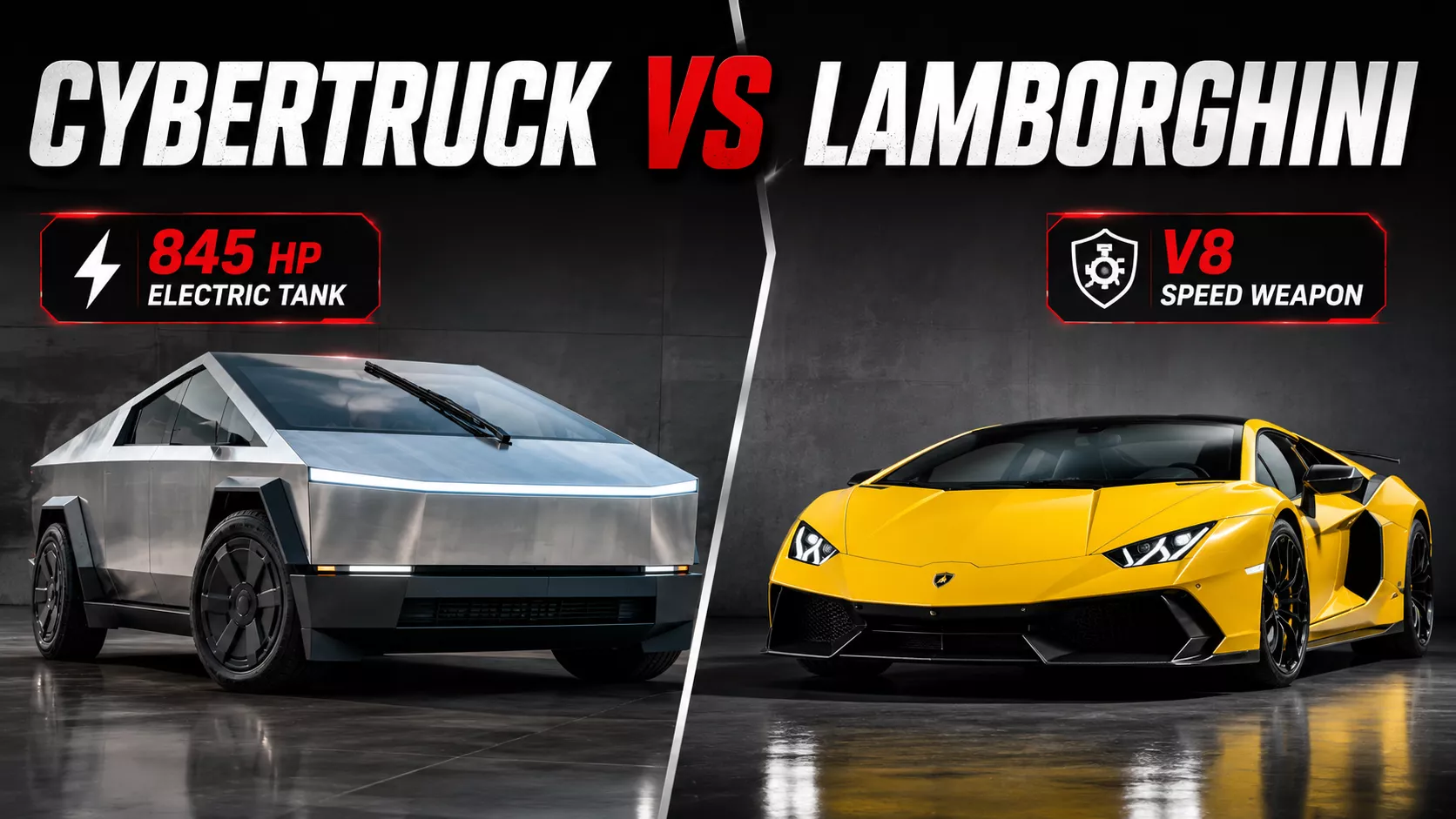 Tesla Cybertruck vs. Lamborghini: Price & Specs Mechanical Comparison Tesla Cybertruck vs. Lamborghini: Price & Specs Mechanical Comparison