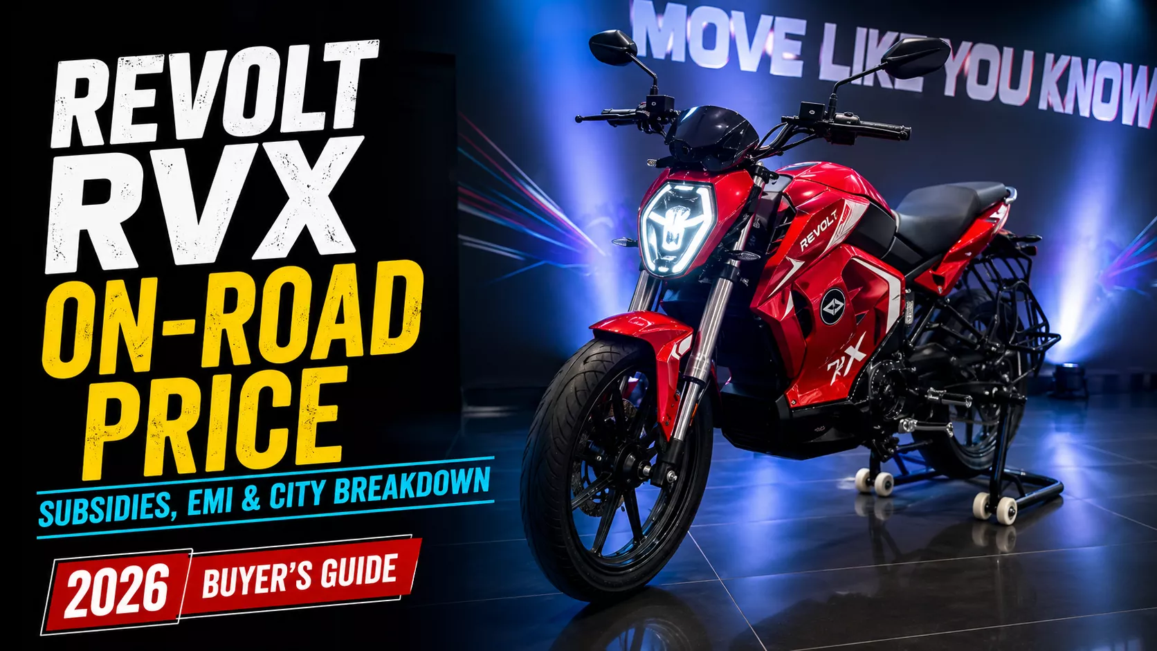 Revolt RVX On Road Price, Subsidies, and EMI Breakdown Revolt RVX On Road Price, Subsidies, and EMI Breakdown
