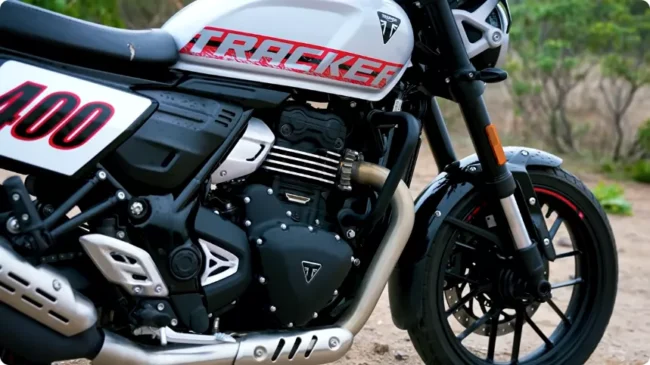 Triumph Tracker 400 Engine Specs Top Speed Mileage and Seat Height Explained 4 triumph tracker 400 bhp and torque