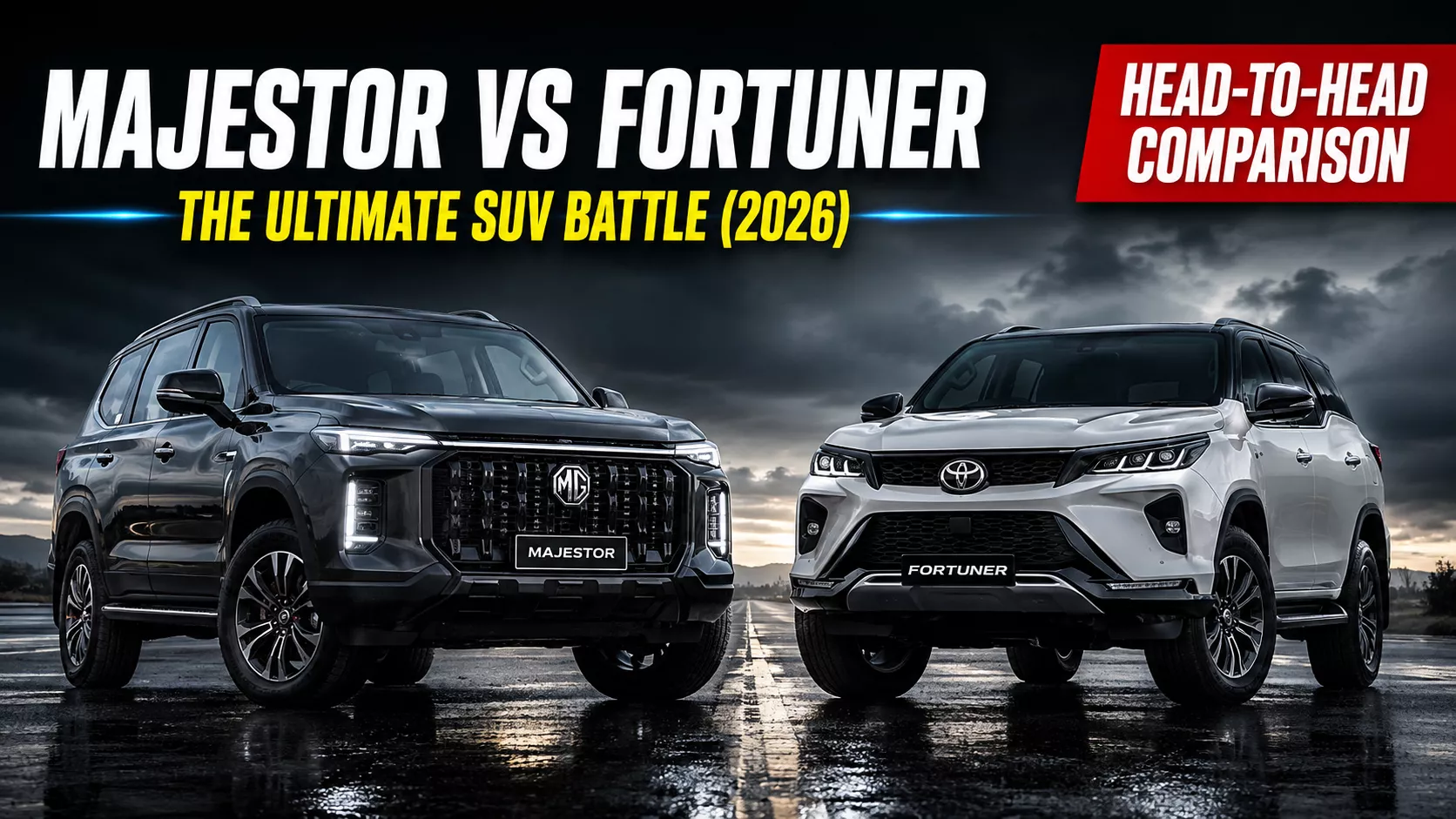 MG Majestor vs Toyota Fortuner: Full Comparison & 4×4 Specs MG Majestor vs Toyota Fortuner: Full Comparison & 4×4 Specs
