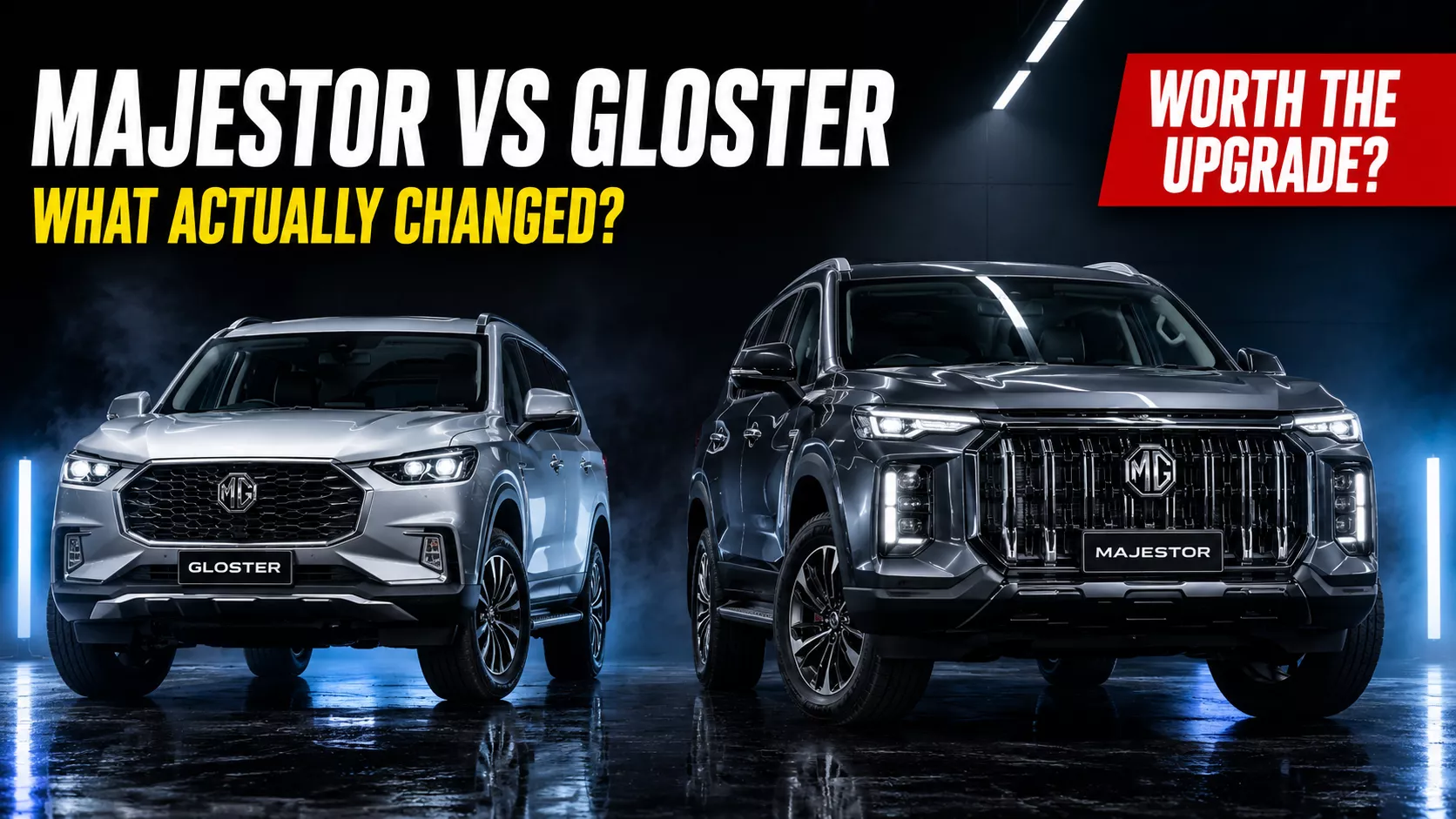 MG Majestor vs Gloster: Every Change Explained (Generational Upgrade?) MG Majestor vs Gloster: Every Change Explained (Generational Upgrade?)